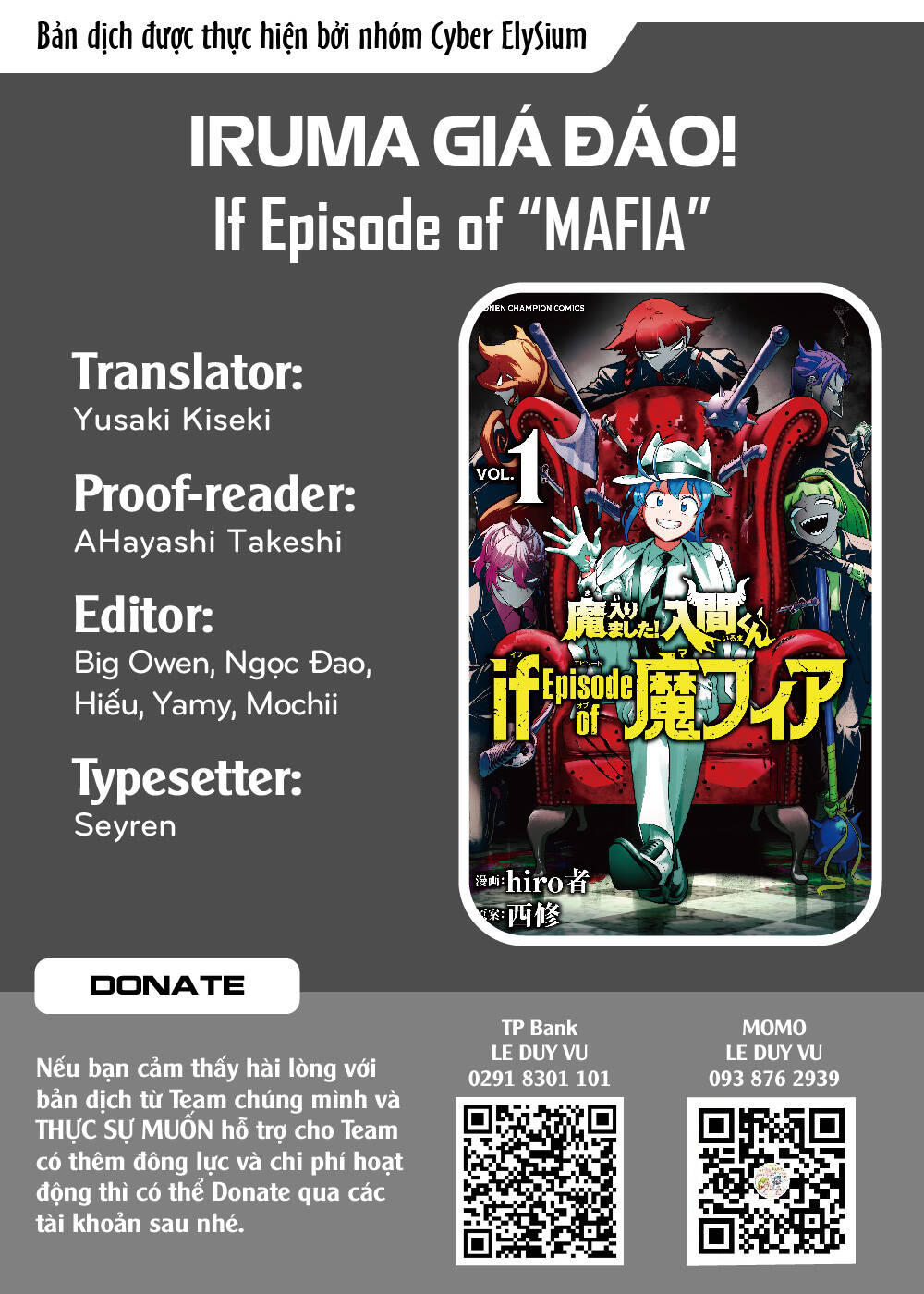 Mairimashita! Iruma-Kun: If Episode Of Mafia Chapter 3 - Trang 2