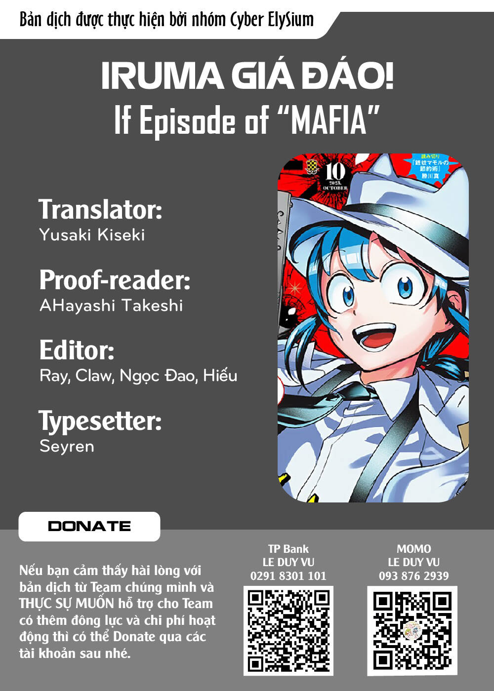 Mairimashita! Iruma-Kun: If Episode Of Mafia Chapter 1 - Trang 2