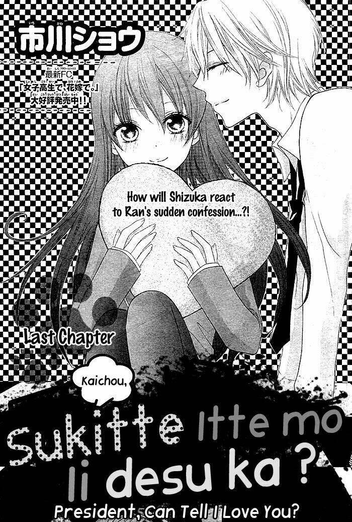 Kaichou, Suki Tte Itte Mo Ii Desu Ka? Chapter 3 - Trang 2