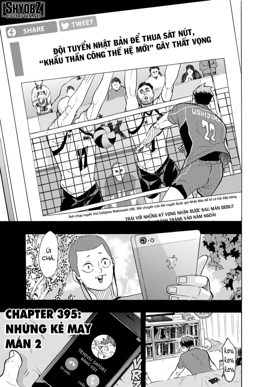 Haikyuu Chuong 395 - Trang 2