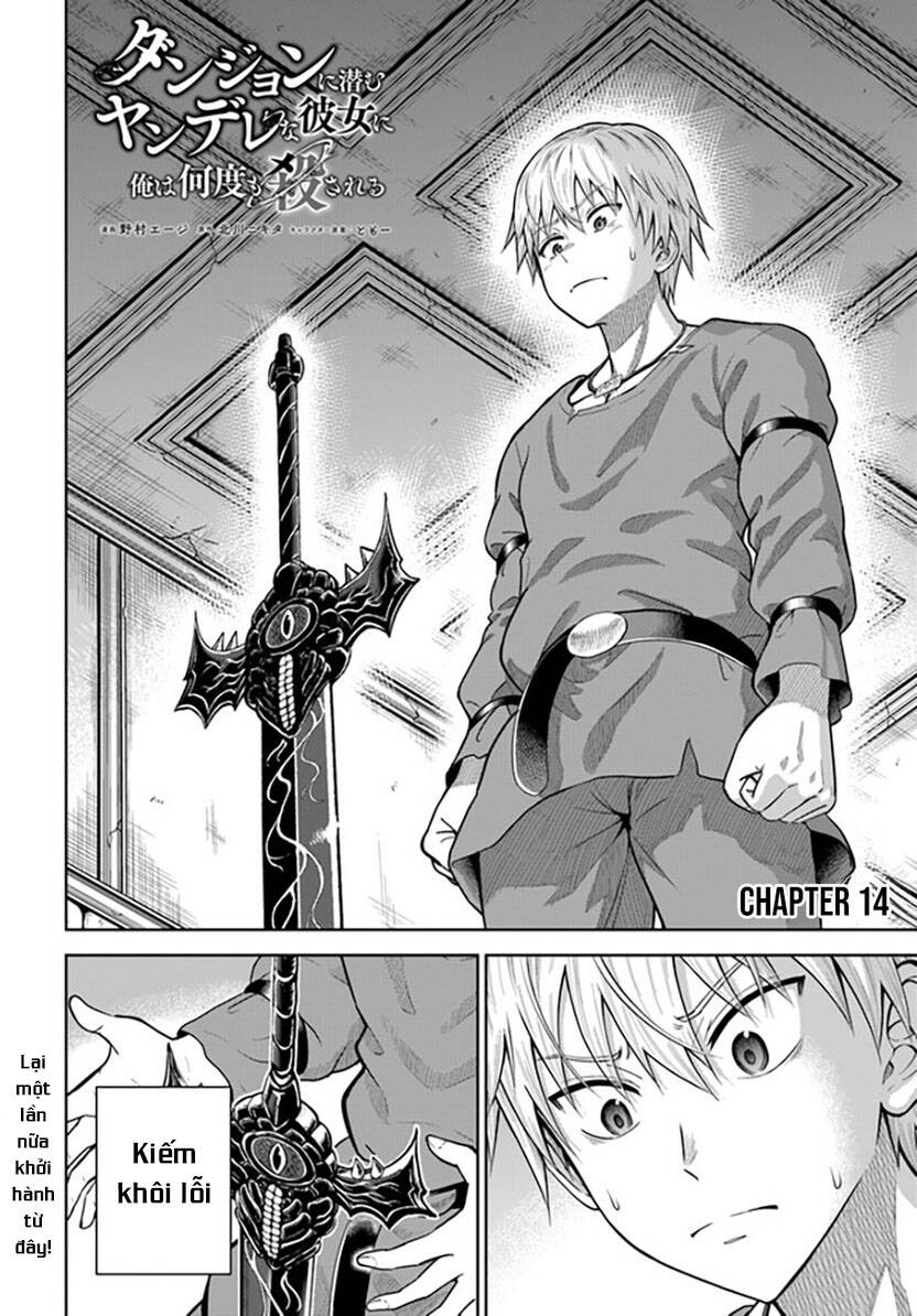 Dungeon Ni Hisomu Yandere Na Kanojo Ni Ore Wa Nando Mo Korosareru Chapter 14 - Trang 2