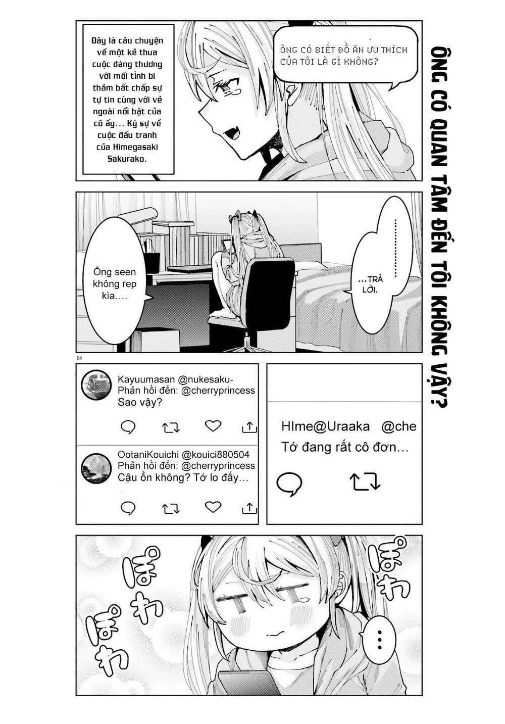 Himegasaki Sakurako Wa Kyoumo Fubin Kawaii! Chapter 4 - Trang 2