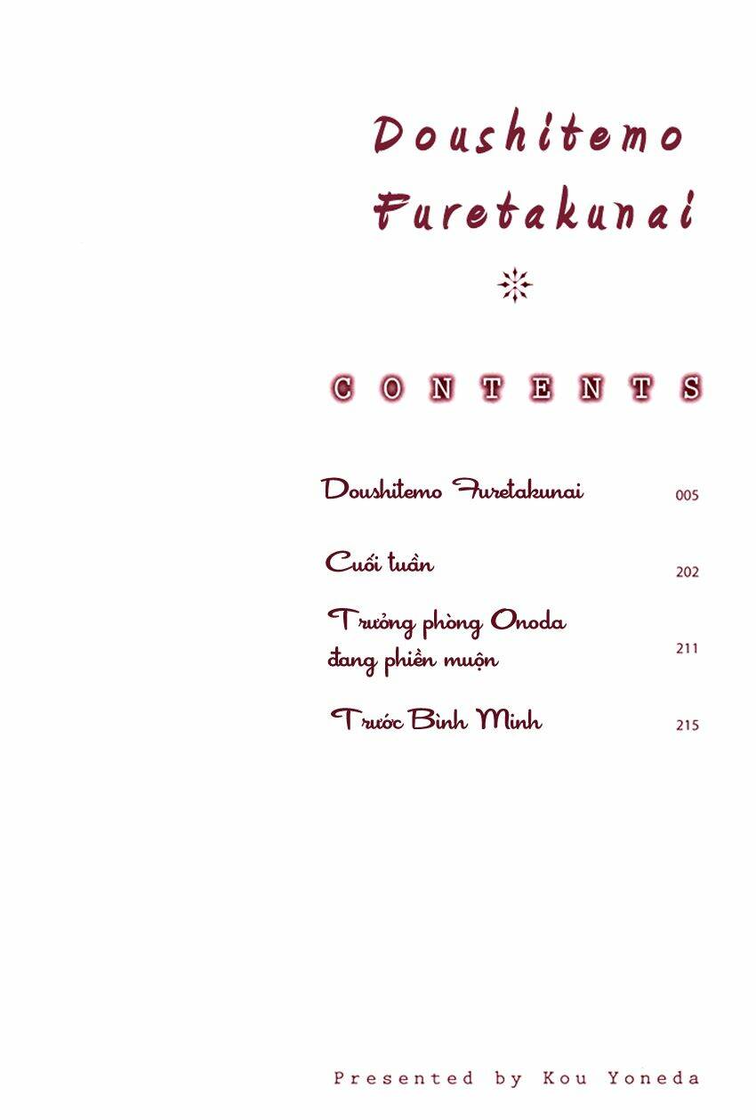 Doushitemo Furetakunai [Sushi] Chapter 1 - Trang 2