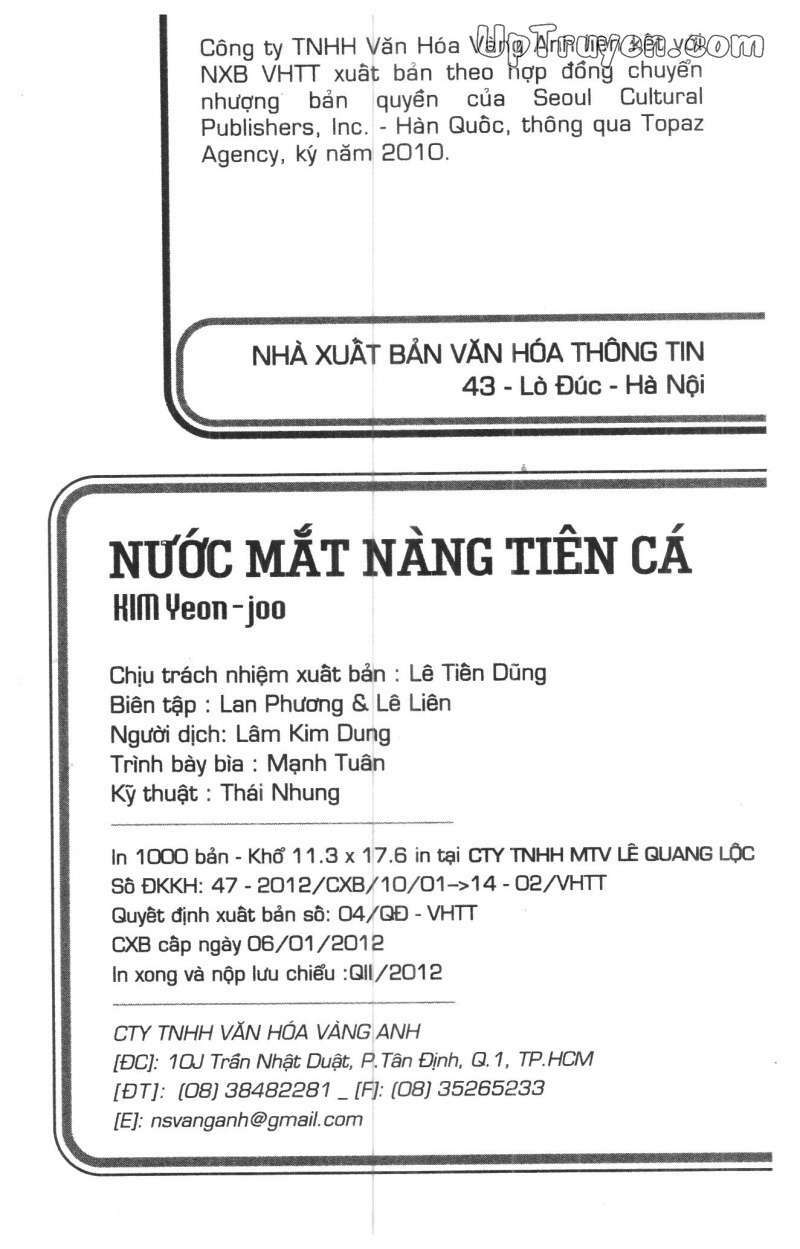 Nước Mắt Nàng Tiên Cá Chapter 5 - Trang 2