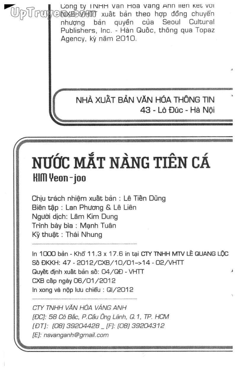 Nước Mắt Nàng Tiên Cá Chapter 2 - Trang 2