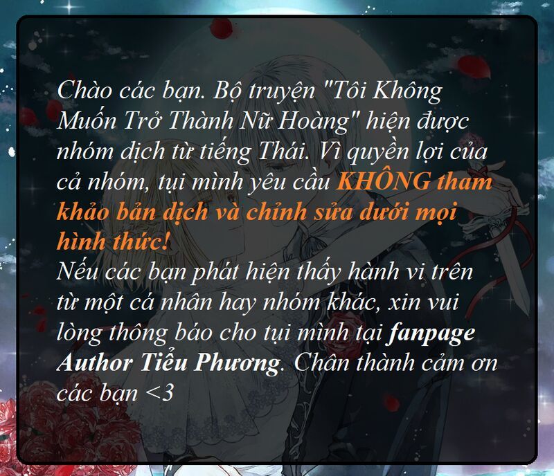 Tôi Không Muốn Trở Thành Hoàng Hậu Chapter 3 - Trang 2