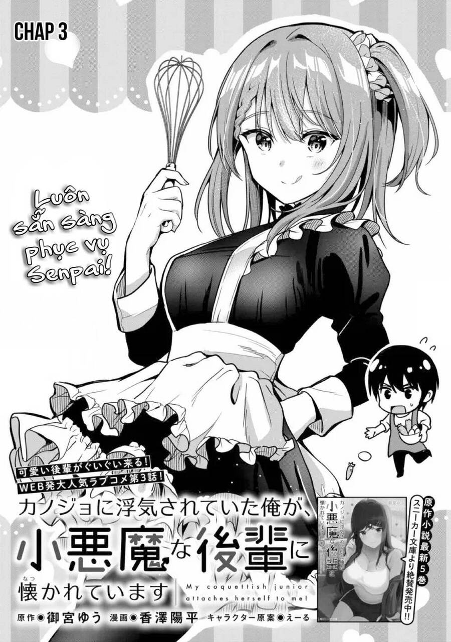 Kanojo Ni Uwaki Sareteita Ore Ga, Koakuma Na Kouhai Ni Natsukareteimasu Chapter 3 - Trang 2