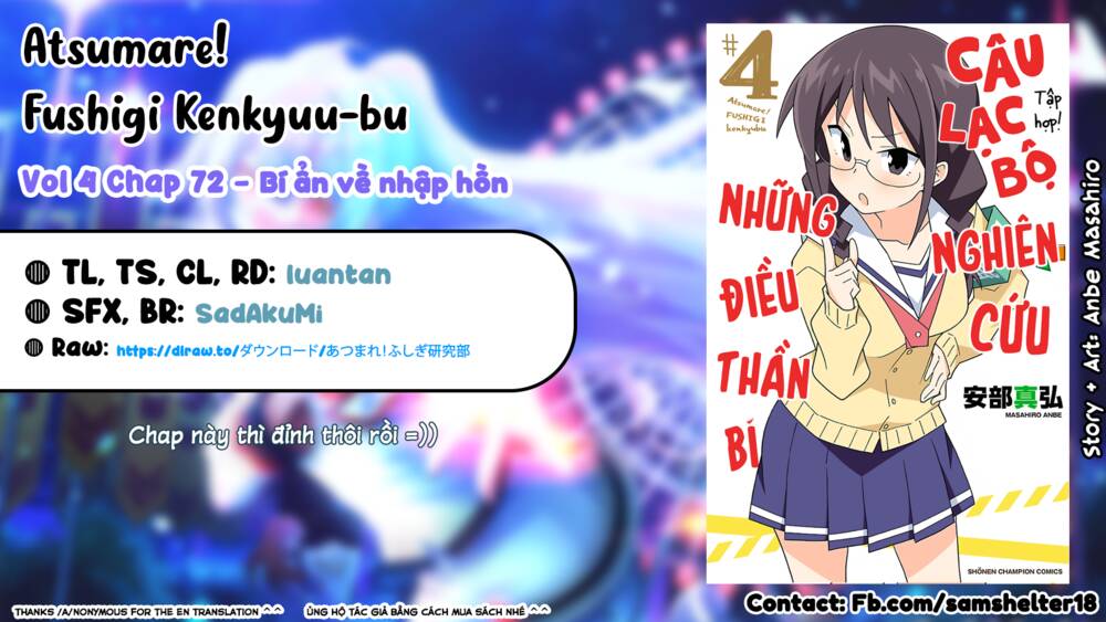 Atsumare! Fushigi Kenkyuubu Chapter 72 - Trang 2