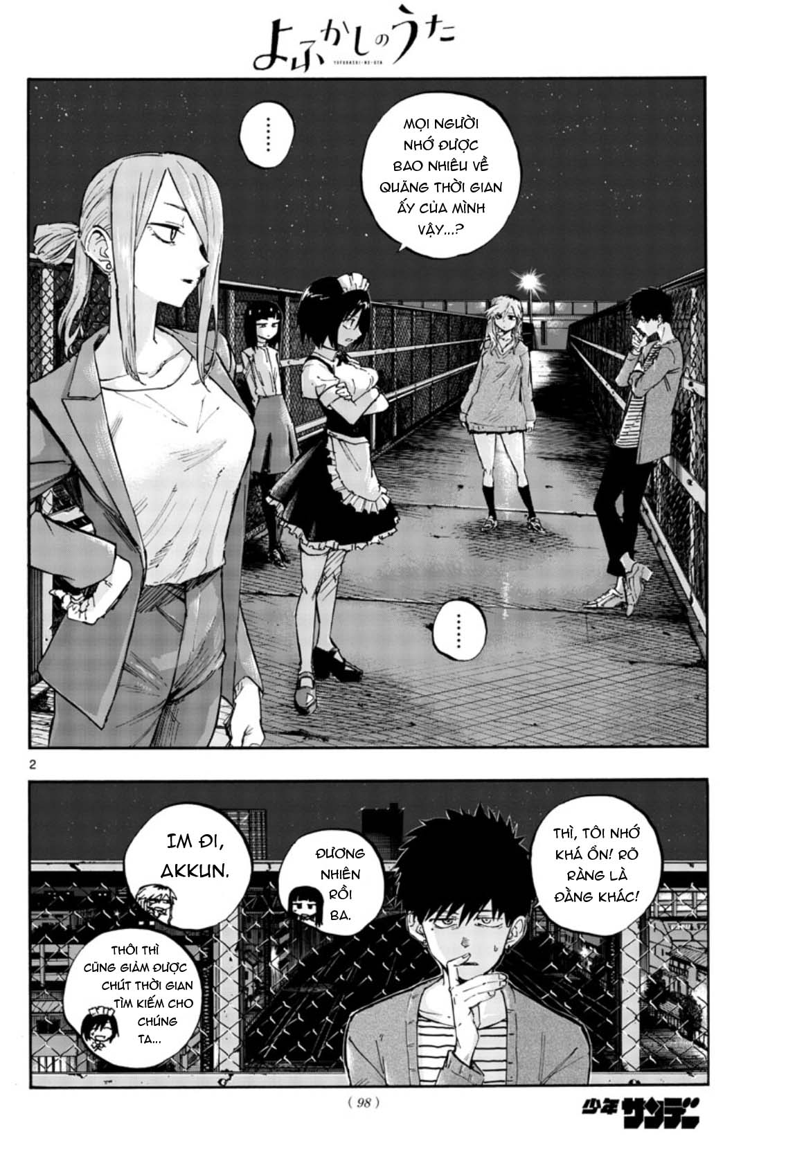 Yofukashi No Uta Chapter 57 - Trang 2