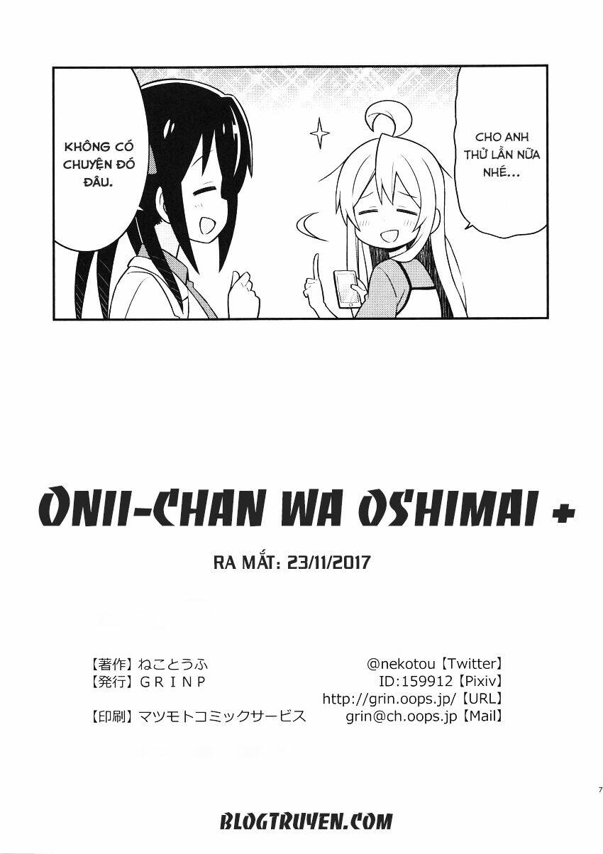 Onii-Chan Wa Oshima! Chapter 8.5 - Trang 2