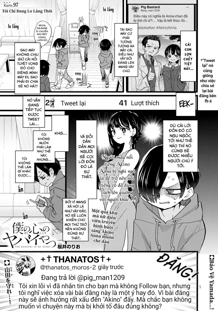 Boku No Kokoro Yabai Yatsu Chapter 97 - Trang 2