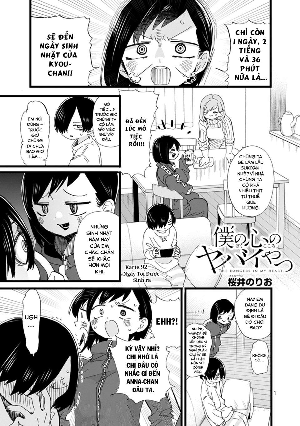 Boku No Kokoro Yabai Yatsu Chapter 92 - Trang 2