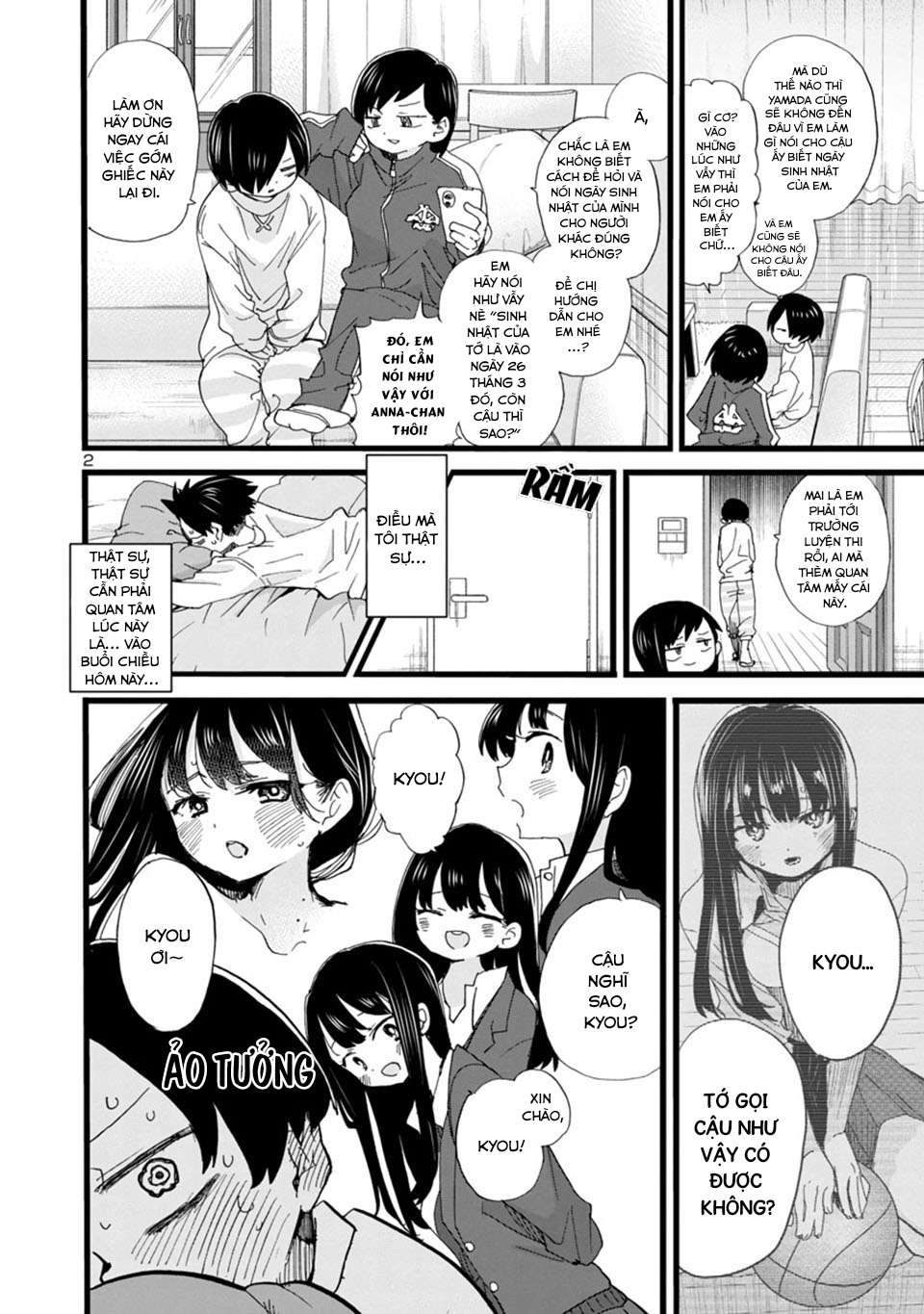 Boku No Kokoro Yabai Yatsu Chapter 92 - Trang 2