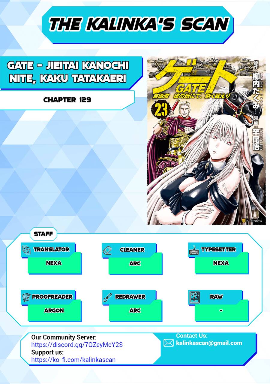 Gate – Jietai Kare No Chi Nite, Kaku Tatakeri Chapter 129 - Trang 2