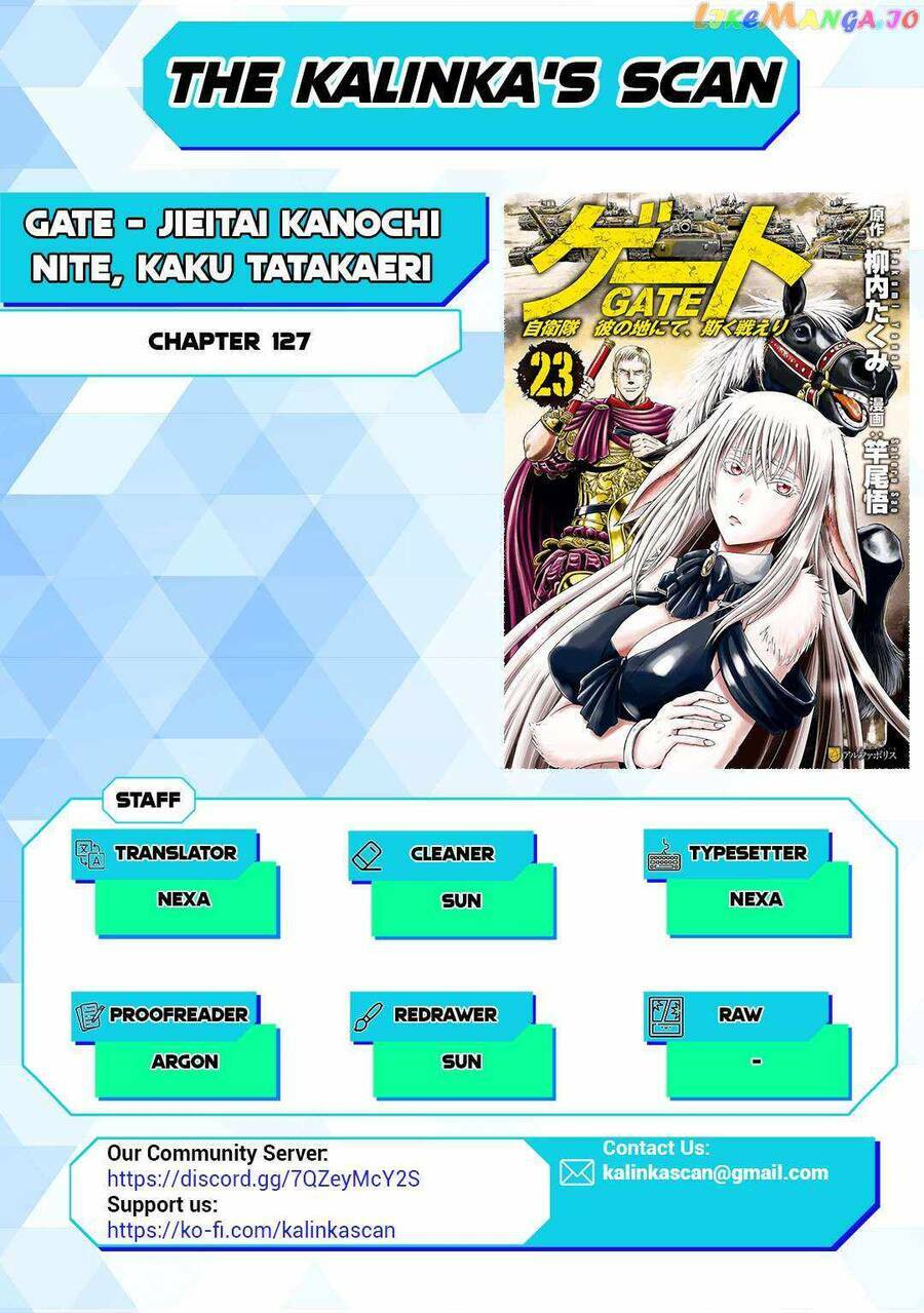 Gate – Jietai Kare No Chi Nite, Kaku Tatakeri Chapter 127 - Trang 2