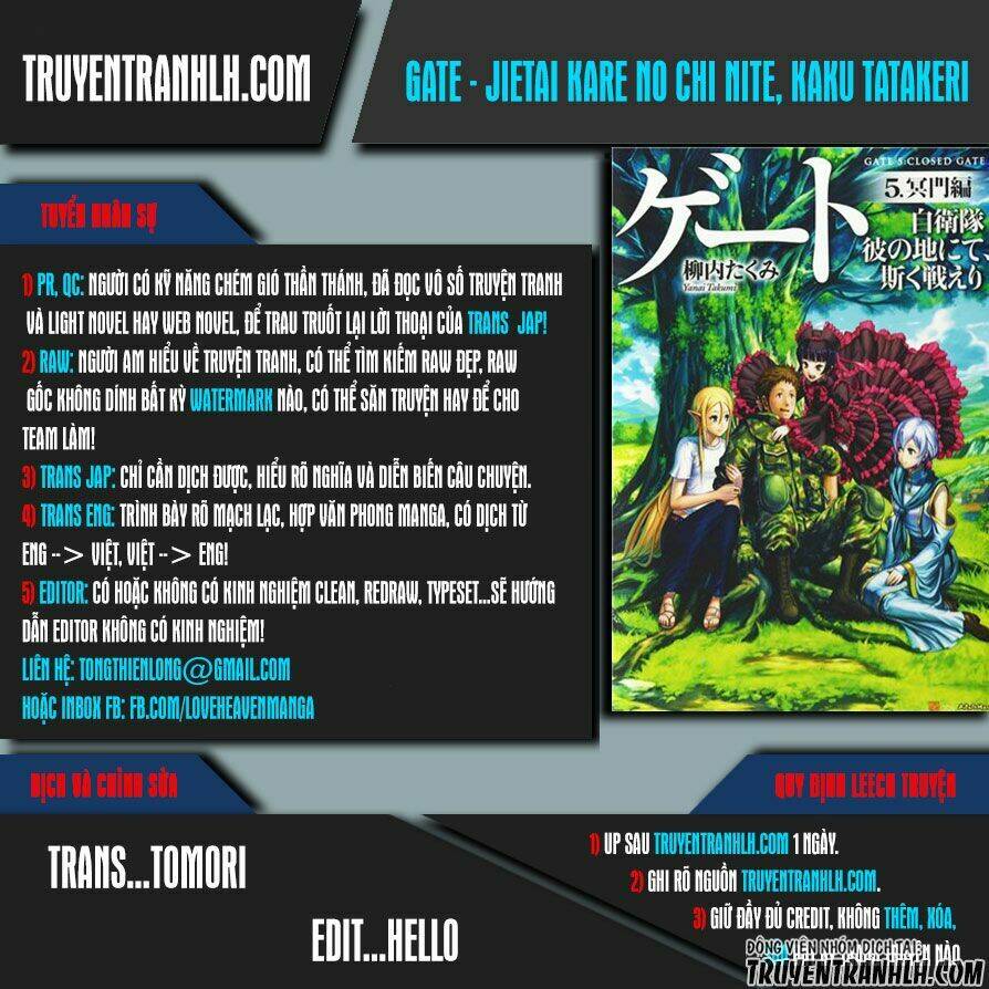 Gate – Jietai Kare No Chi Nite, Kaku Tatakeri Chapter 66 - Trang 2