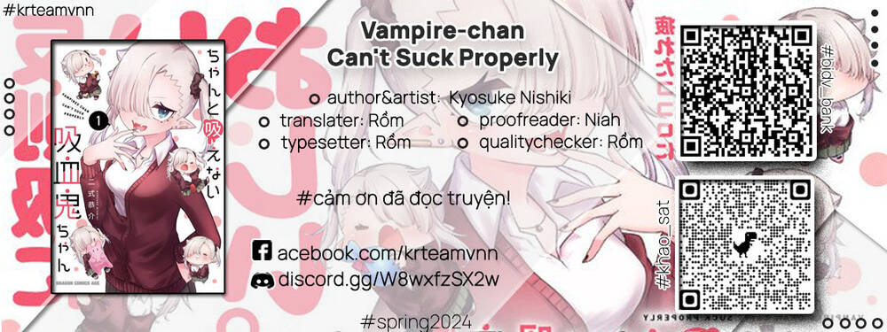 Vampire-Chan Can’T Suck Properly Chapter 33 - Trang 2