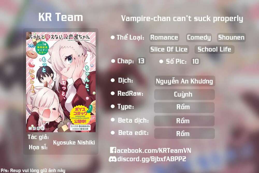 Vampire-Chan Can’T Suck Properly Chapter 13 - Trang 2