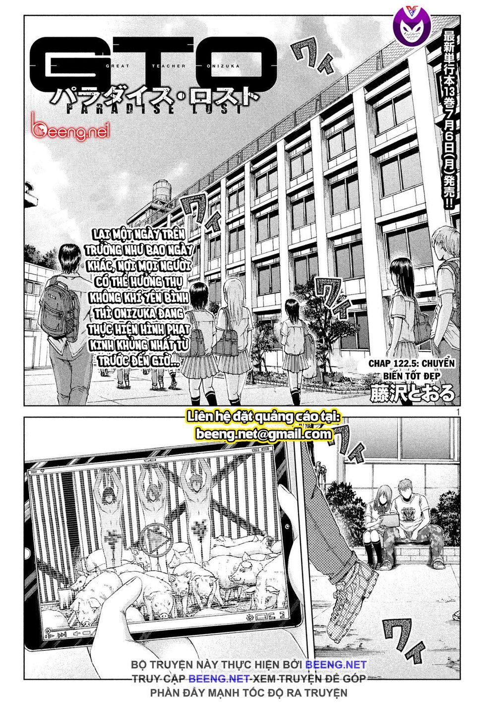 Great Teacher Onizuka: Paradise Lost Chapter 122.5 - Trang 2