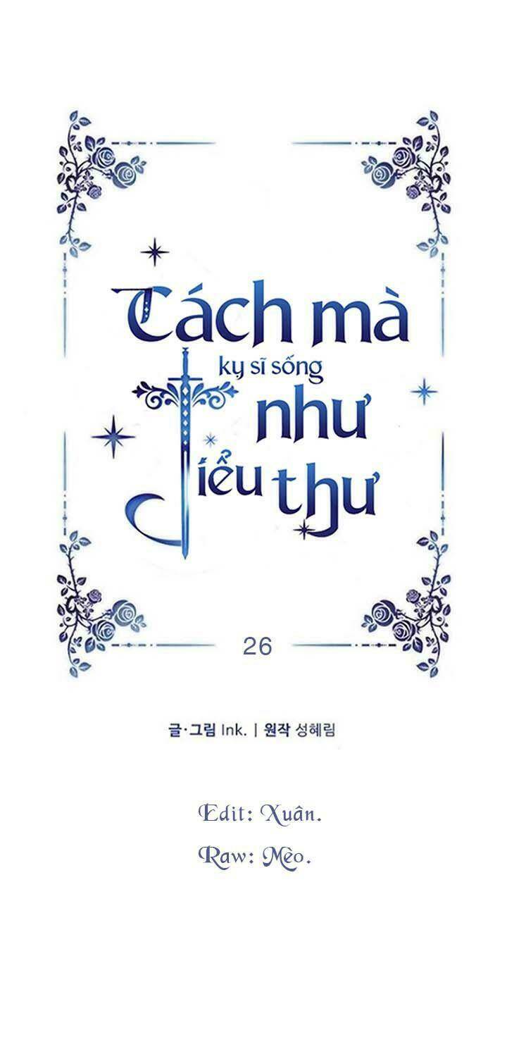 Cách Hiệp Sĩ Sống Như Một Tiểu Thư Quyền Quý Chapter 26 - Trang 2