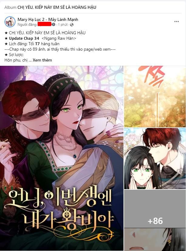 Chị Yêu, Kiếp Này Em Sẽ Là Hoàng Hậu Chapter 34.1 - Trang 2