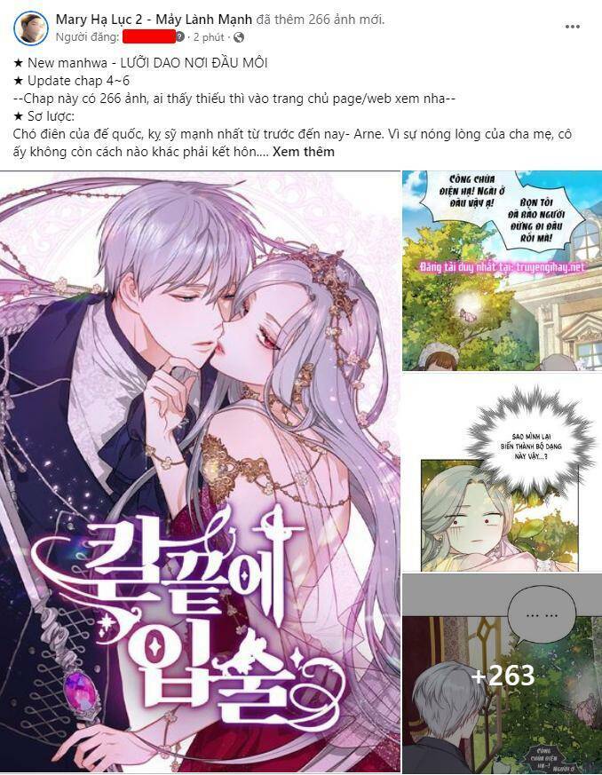 Đôi Môi Trên Lưỡi Dao Chapter 6.1 - Trang 2