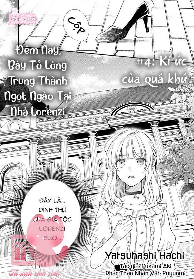 Đêm Nay, Bày Tỏ Lòng Trung Thành Ngọt Ngào Tại Nhà Lorenzi Chapter 4 - Trang 2