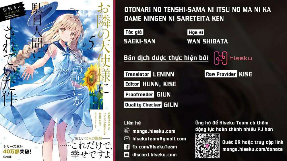 Otonari No Tenshi-Sama Ni Itsunomanika Dame Ningen Ni Sareteita Ken Chapter 3 - Trang 2