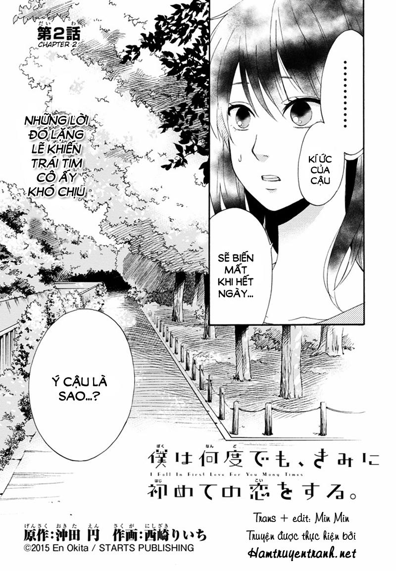 Boku Wa Nando Demo, Kimi Ni Hajimete No Koi Wo Suru Chapter 2 - Trang 2