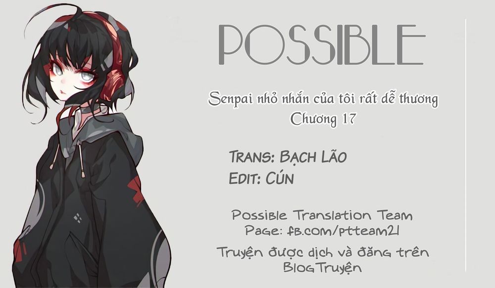 Senpai Nhỏ Nhắn Của Tôi Rất Dễ Thương Chapter 17 - Trang 2