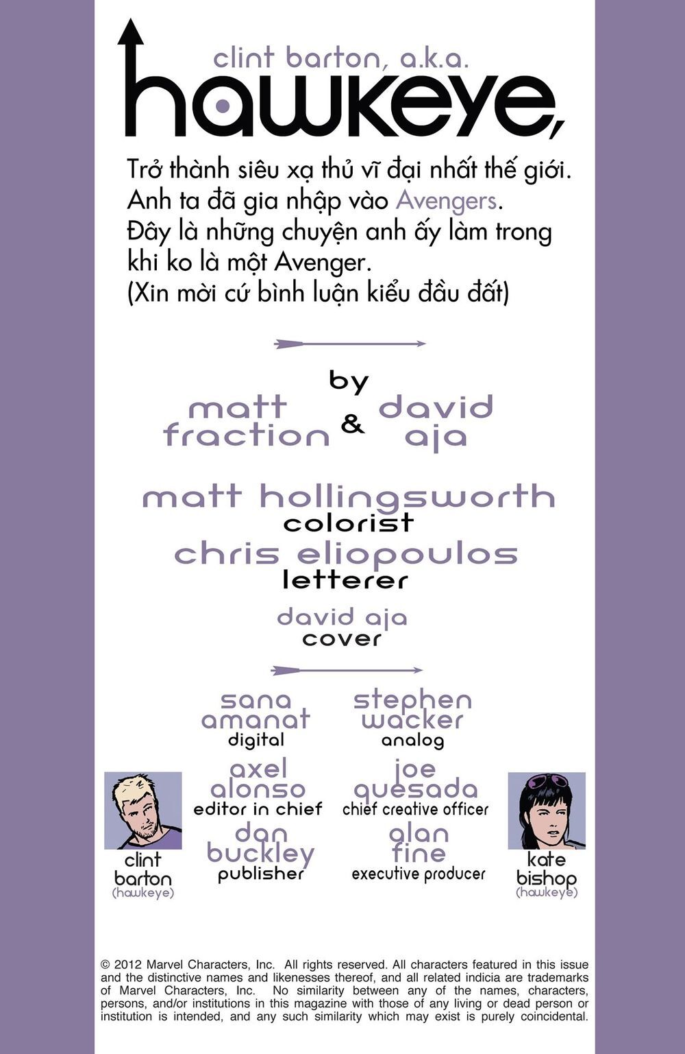 Hawkeye 2012 Chapter 6 - Trang 2