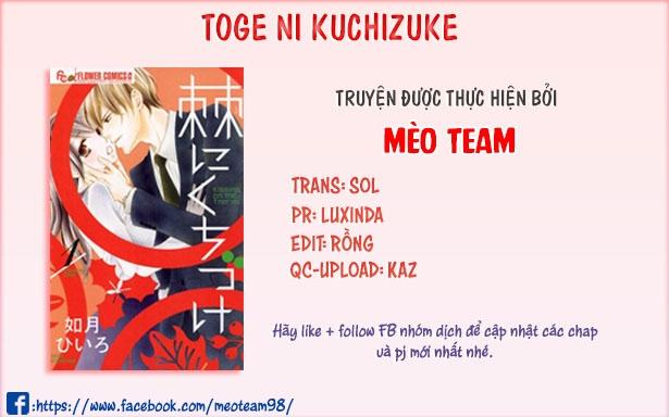 Toge Ni Kuchizuke Chapter 7 - Trang 2