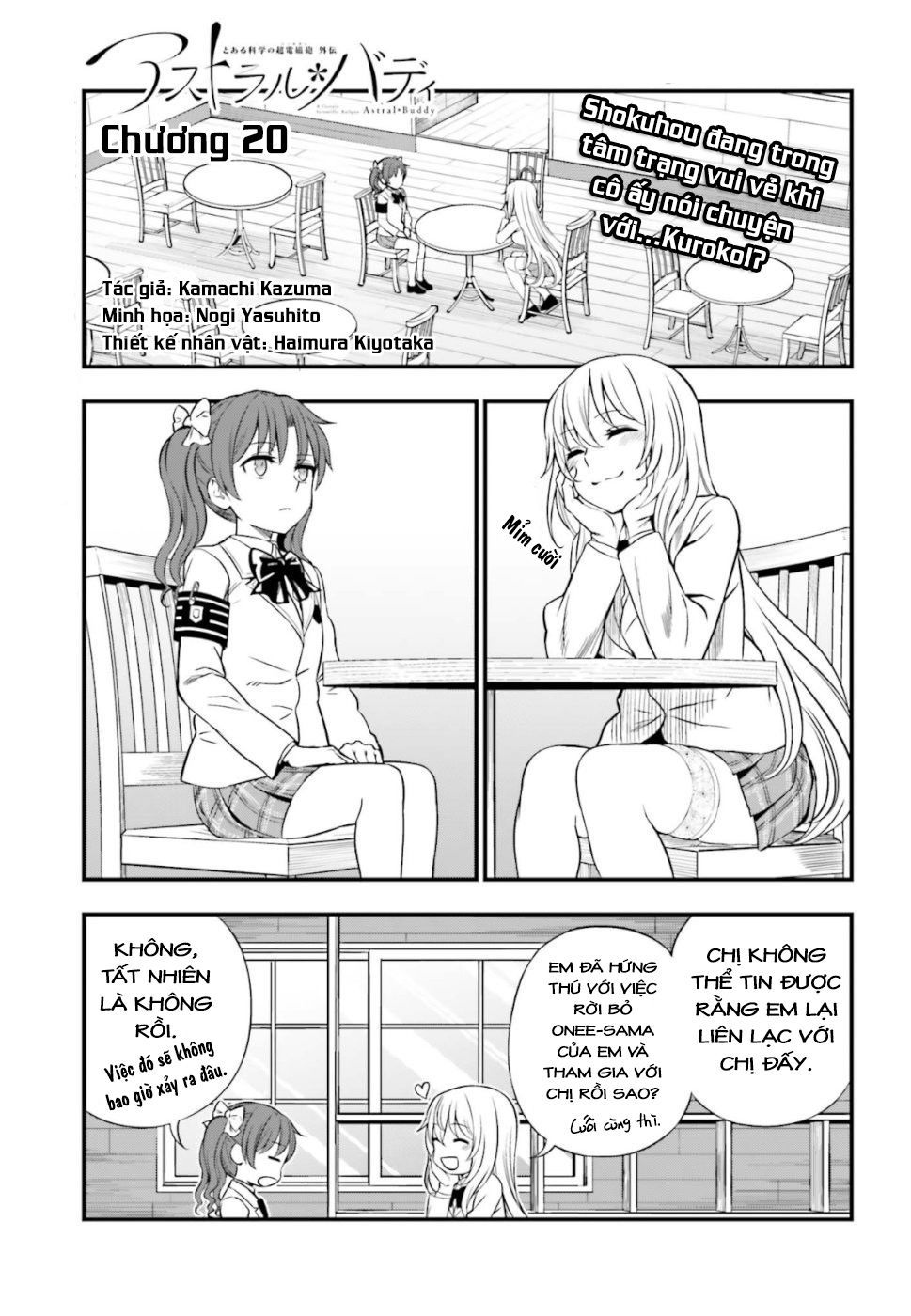 To Aru Kagaku No Railgun Gaiden: Astral Buddy Chapter 20 - Trang 2