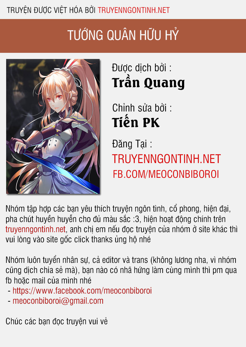 Tướng Quân Hữu Hỷ Chapter 1 - Trang 2