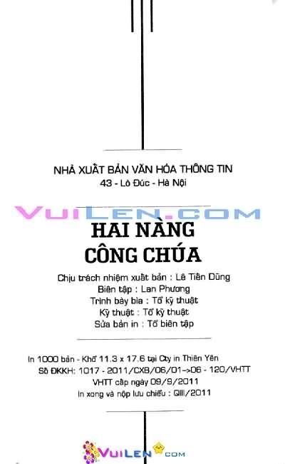 2 Nàng Công Chúa Chapter 2 - Trang 2