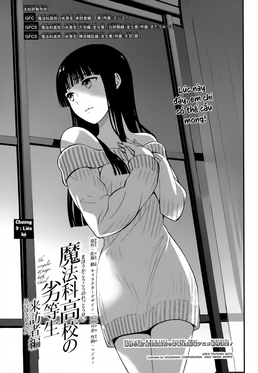 Mahouka Koukou No Rettousei – Raihousha Hen Chapter 9 - Trang 2