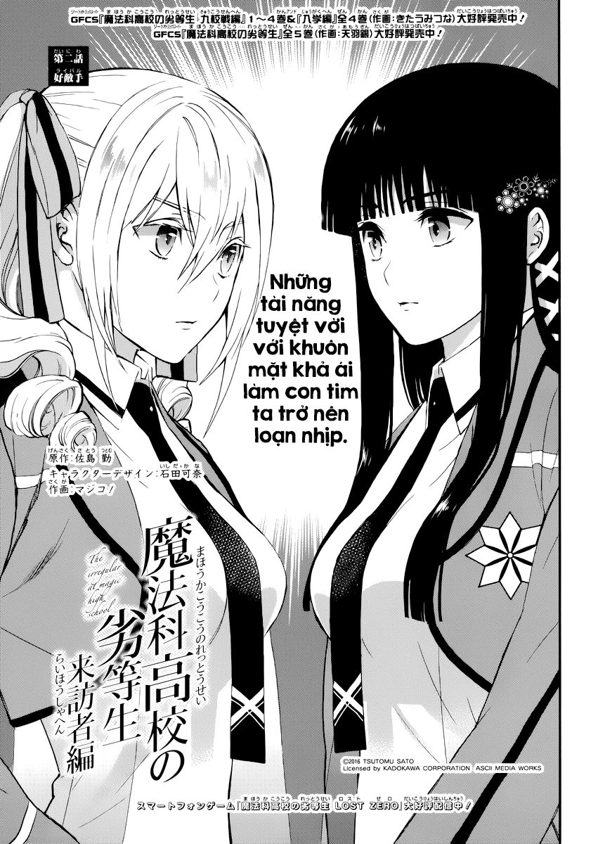 Mahouka Koukou No Rettousei – Raihousha Hen Chapter 2 - Trang 2