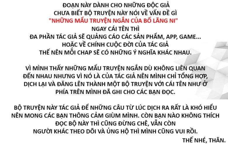 Những Mẩu Truyện Ngắn Của Bố Lãng Ni Chapter 8 - Trang 2