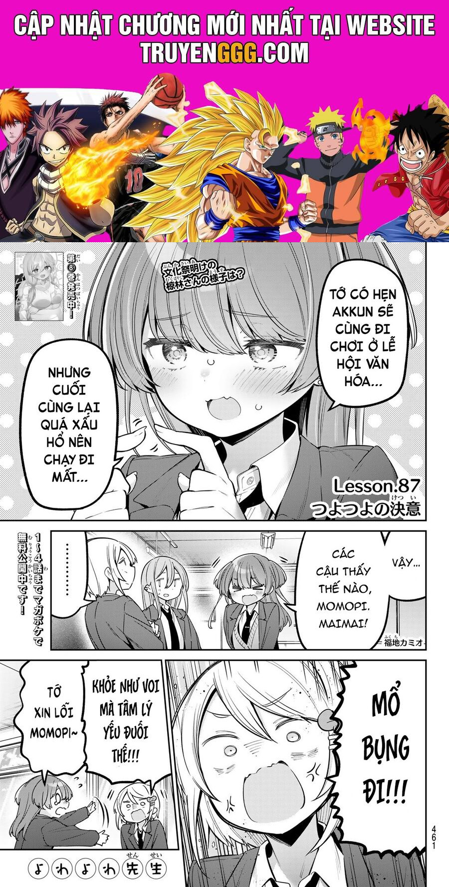 Yowa Yowa Sensei Chapter 87 - Trang 2