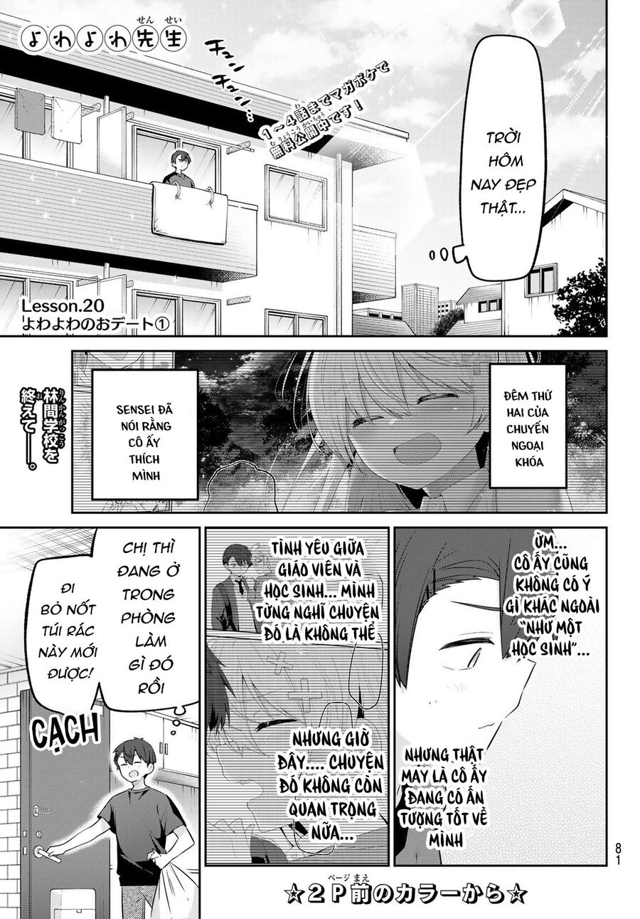 Yowa Yowa Sensei Chapter 20 - Trang 2