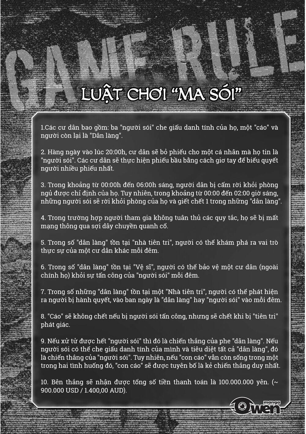 Trò Chơi Ma Sói: Cáo Điên Chapter 13 - Trang 2