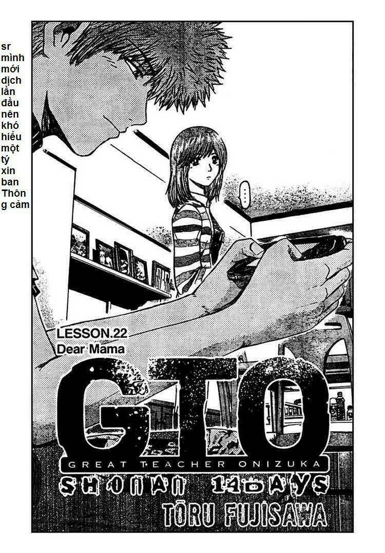 Gto: Shonan 14 Days Chapter 22 - Trang 2