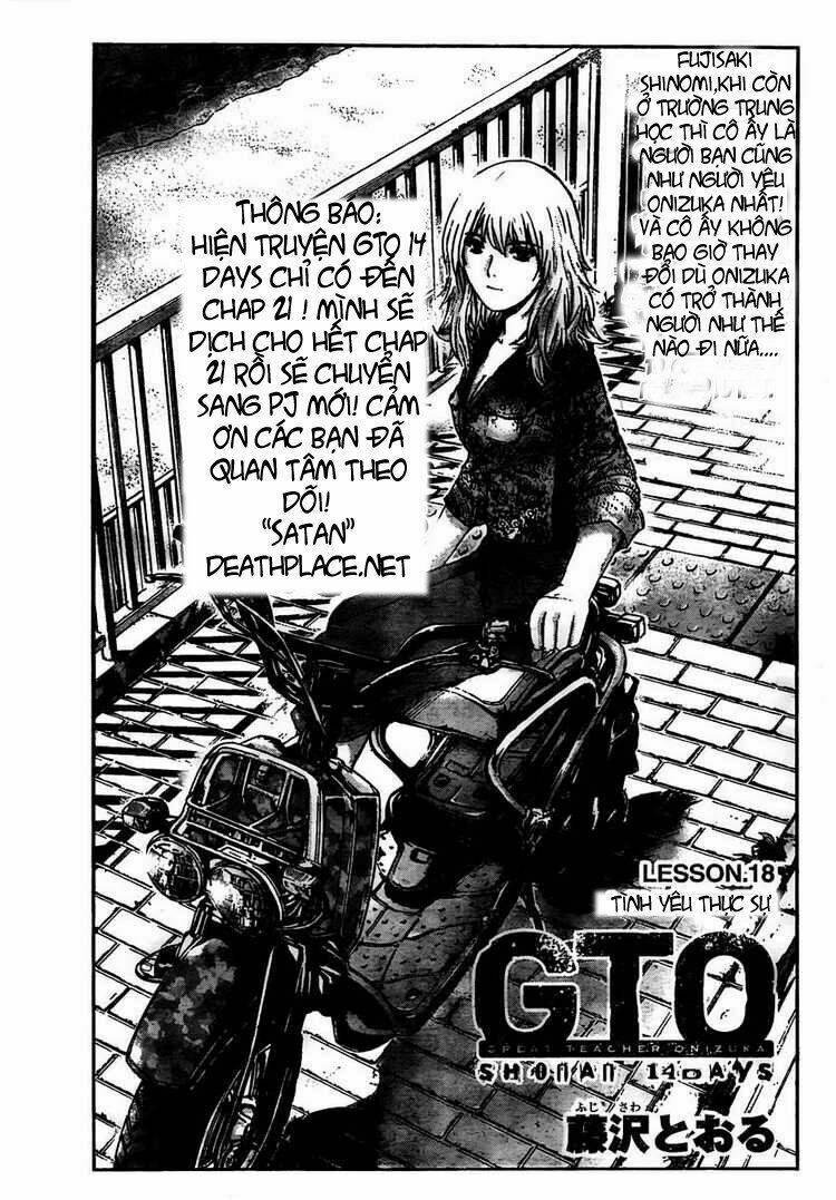 Gto: Shonan 14 Days Chapter 18 - Trang 2