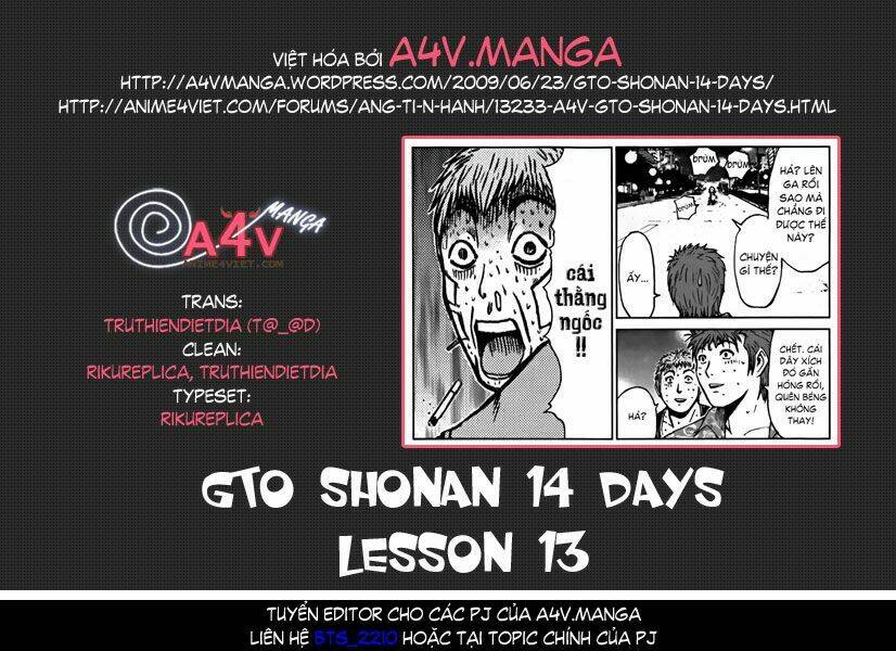 Gto: Shonan 14 Days Chapter 13 - Trang 2