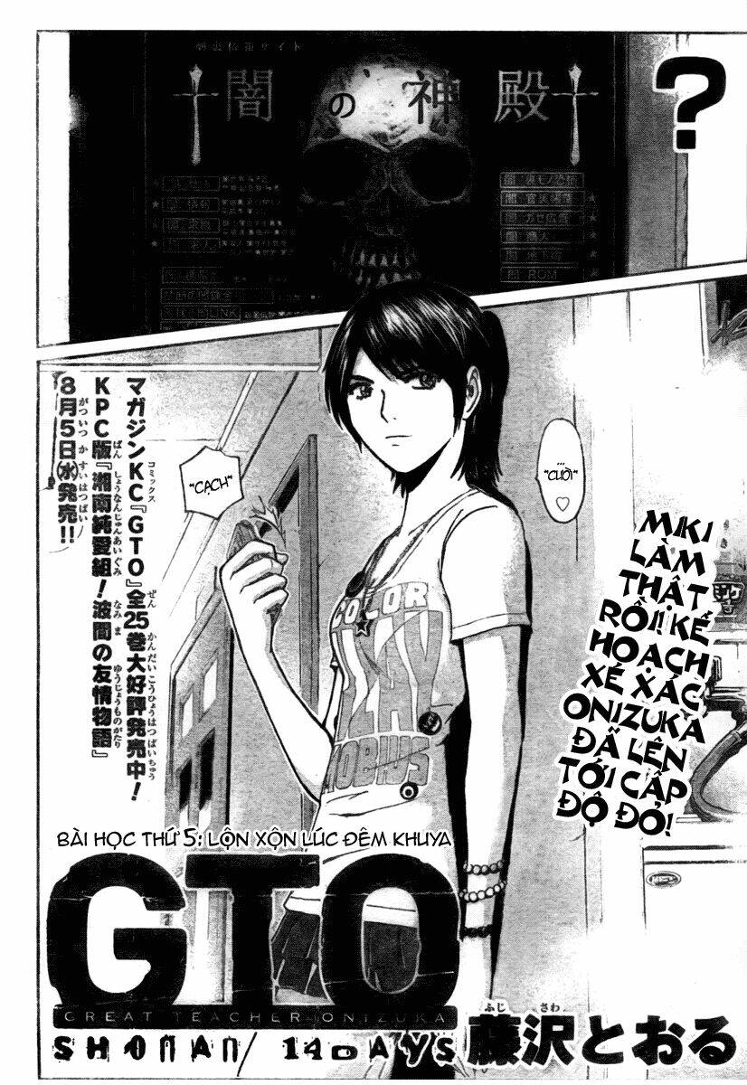 Gto: Shonan 14 Days Chapter 5 - Trang 2