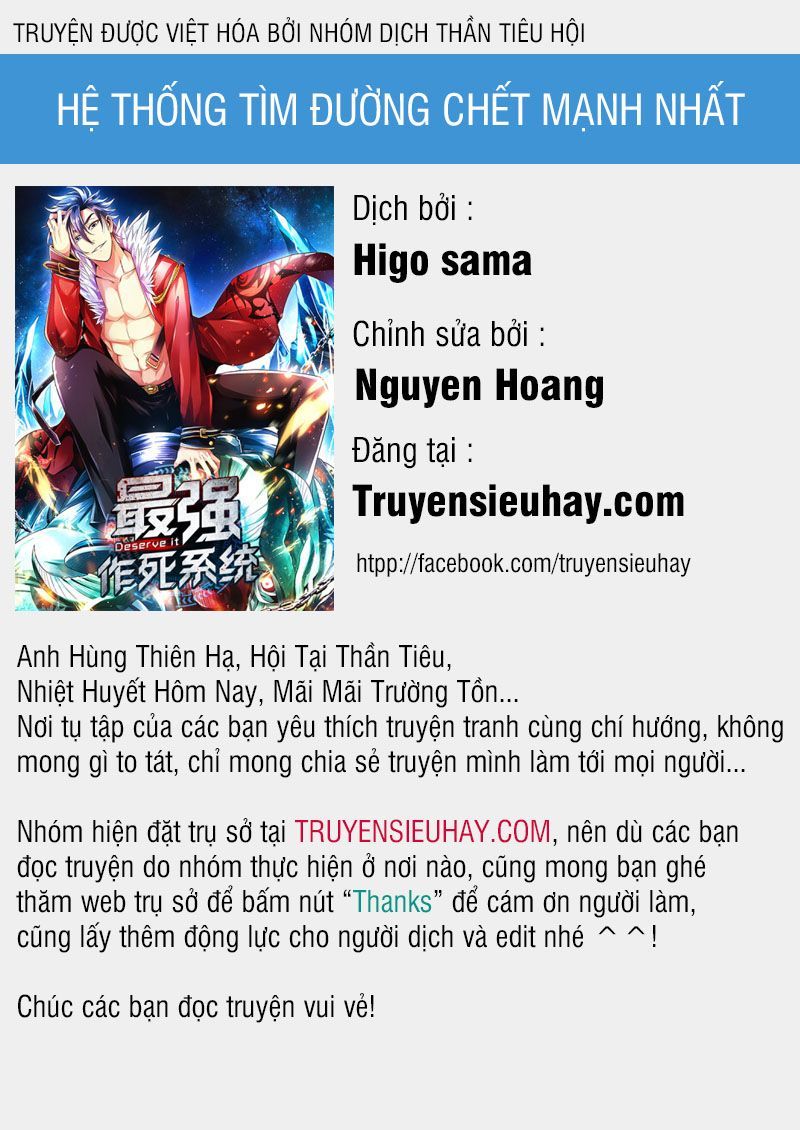 Hệ Thống Tìm Đường Chết Mạnh Nhất Chapter 3 - Trang 2