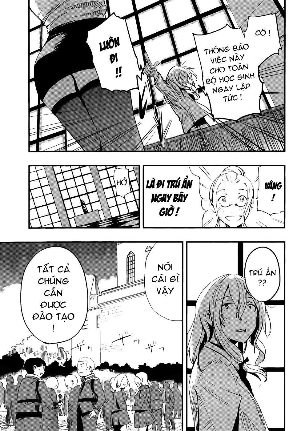 Taimadou Gakuen 35 Shiken Shoutai Chapter 9 - Trang 2