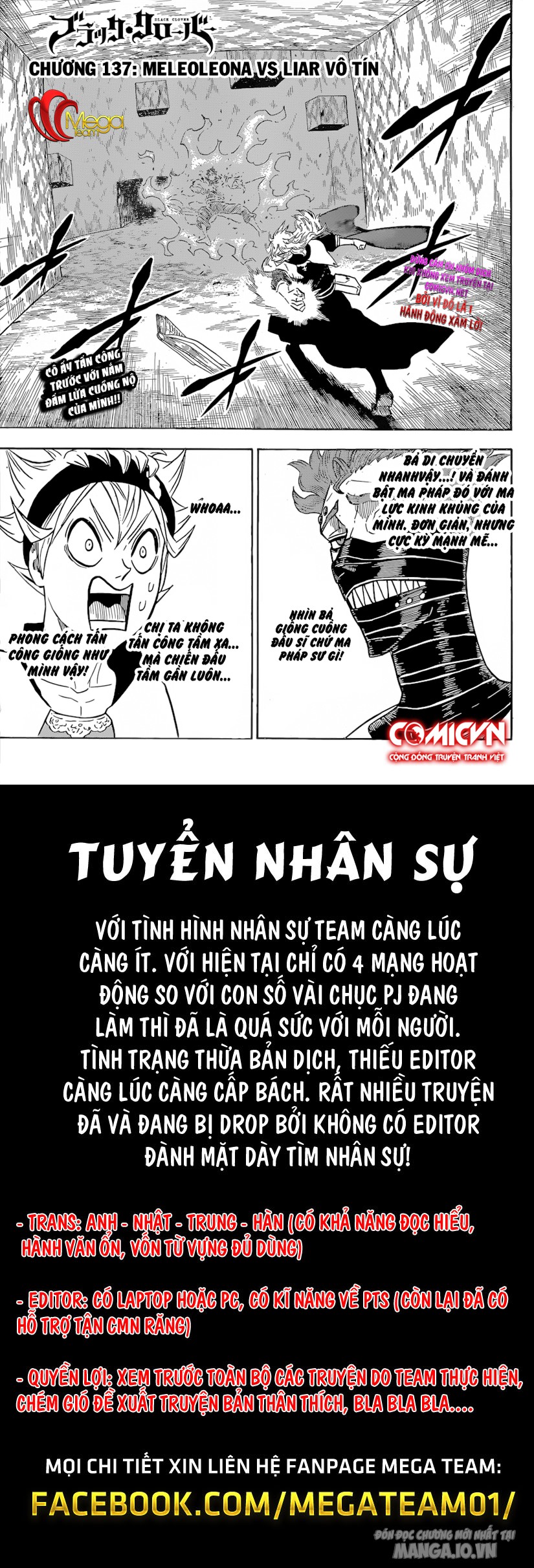 Black Clover – Thế Giới Phép Thuật Chapter 137 - Trang 2