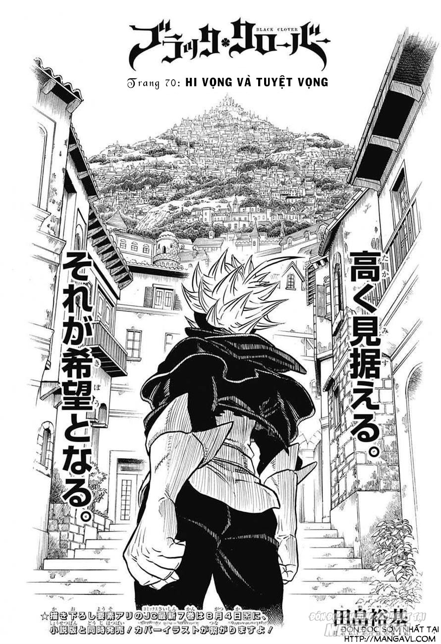 Black Clover – Thế Giới Phép Thuật Chapter 70 - Trang 2