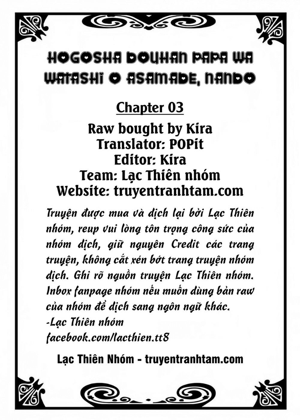 Hogosha Douhan Papa Wa Watashi O Asamade, Nando Mo Chapter 3 - Trang 2